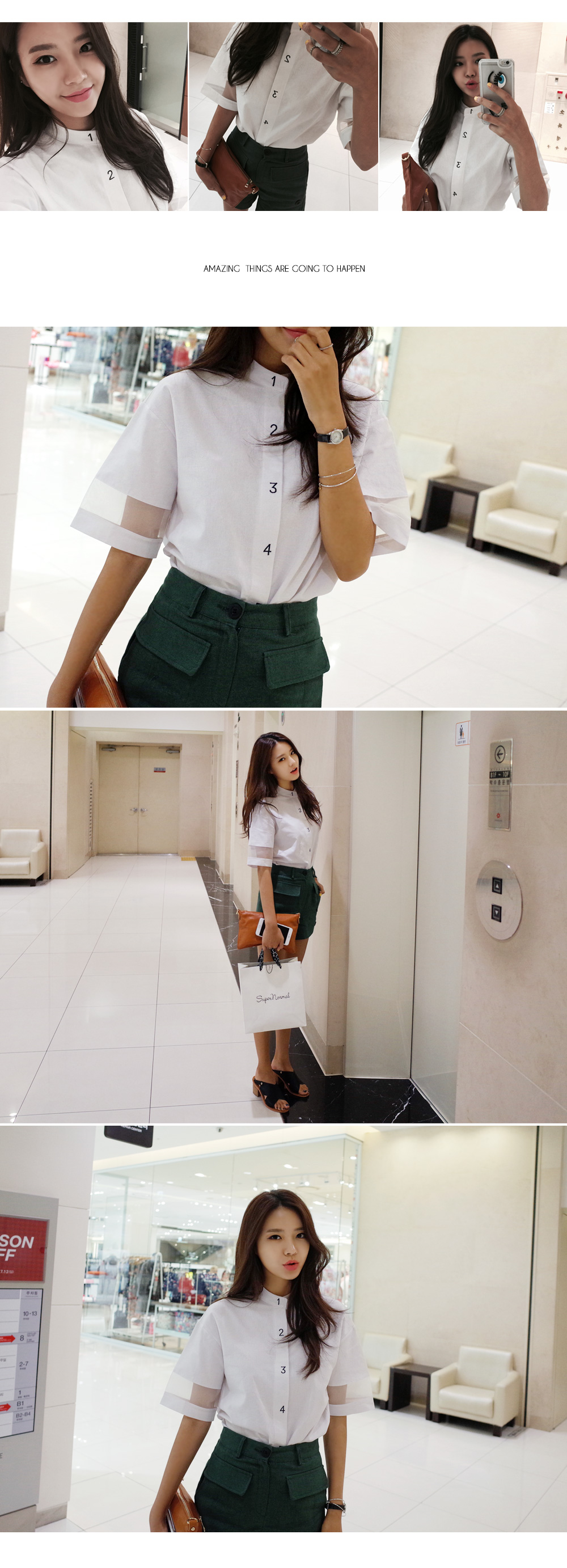 ボタンディテールハイウエストショートパンツ・全3色 | DHOLIC | 詳細画像2