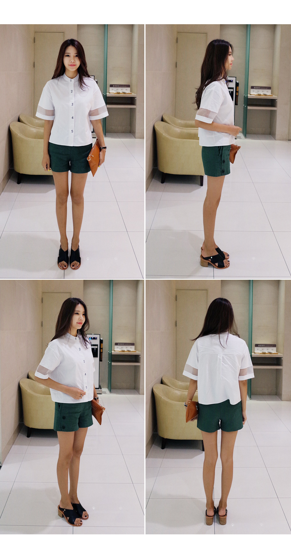 ボタンディテールハイウエストショートパンツ・全3色 | DHOLIC | 詳細画像12