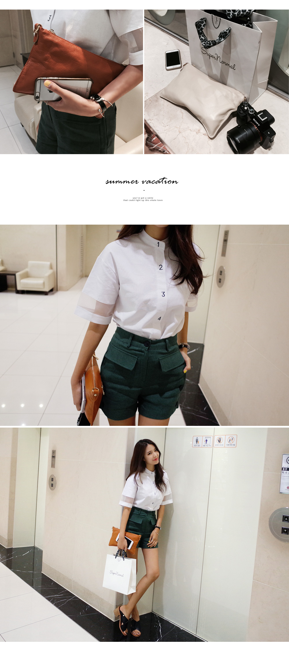 ボタンディテールハイウエストショートパンツ・全3色 | DHOLIC | 詳細画像6