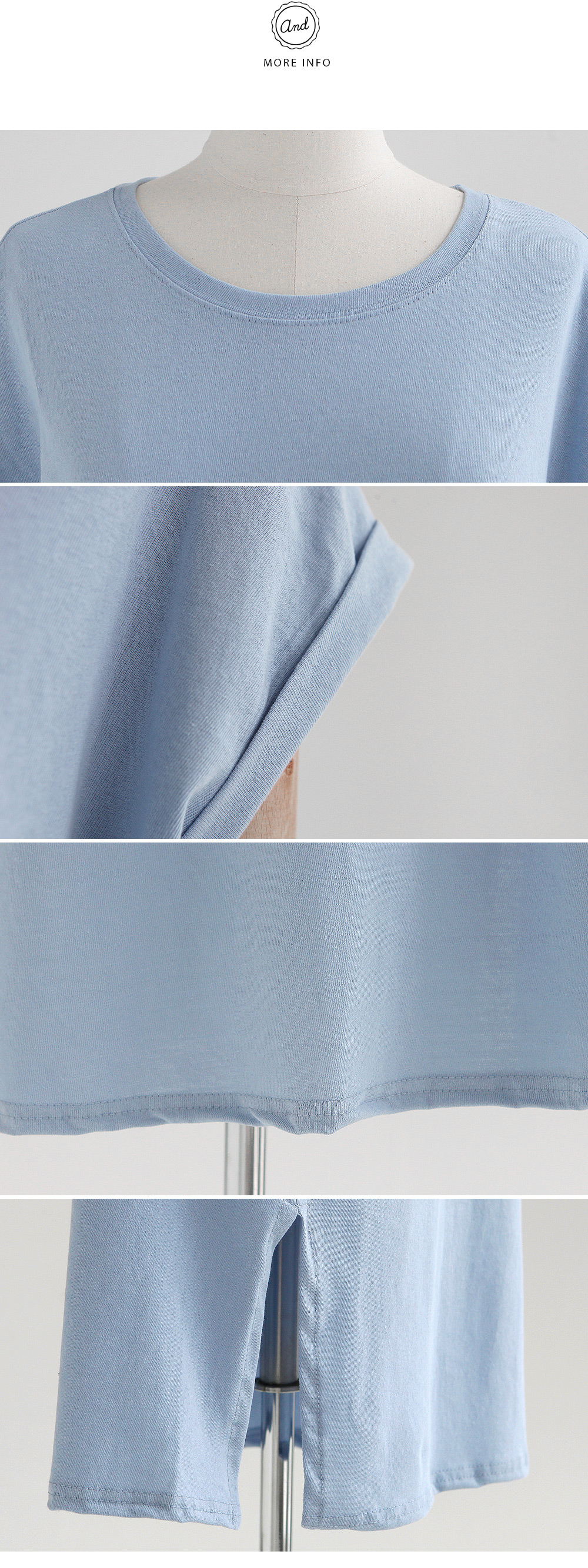 ロールアップスリーブIラインワンピース・全3色 | DHOLIC | 詳細画像7