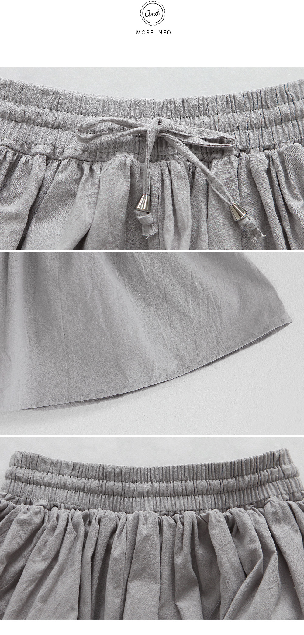 ウエストゴムキュロットパンツ・全3色 | DHOLIC | 詳細画像9