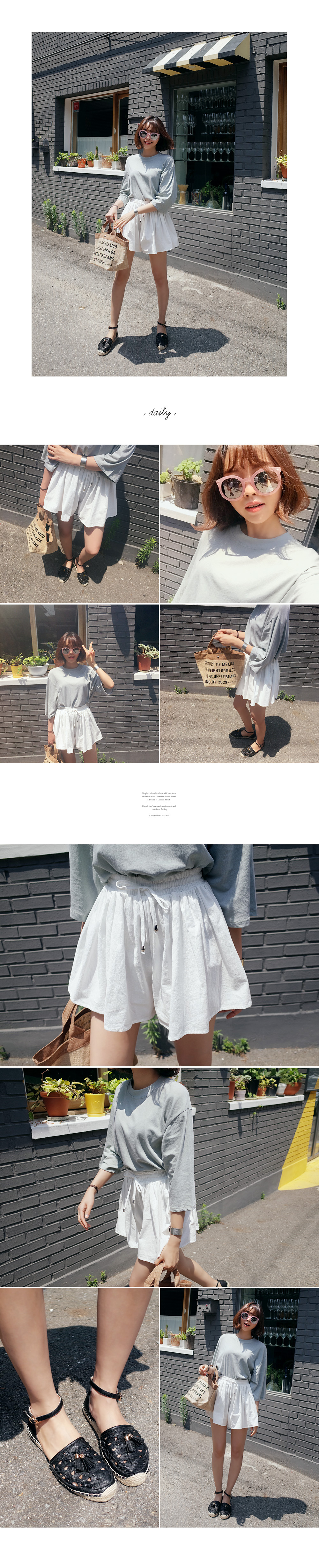 ウエストゴムキュロットパンツ・全3色 | DHOLIC | 詳細画像2