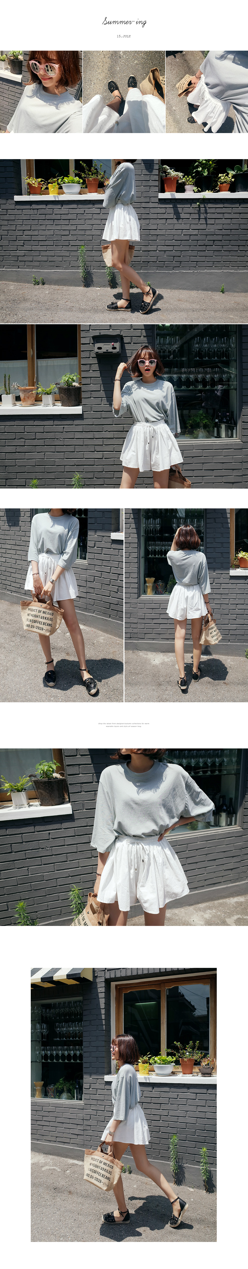 ウエストゴムキュロットパンツ・全3色 | DHOLIC | 詳細画像4