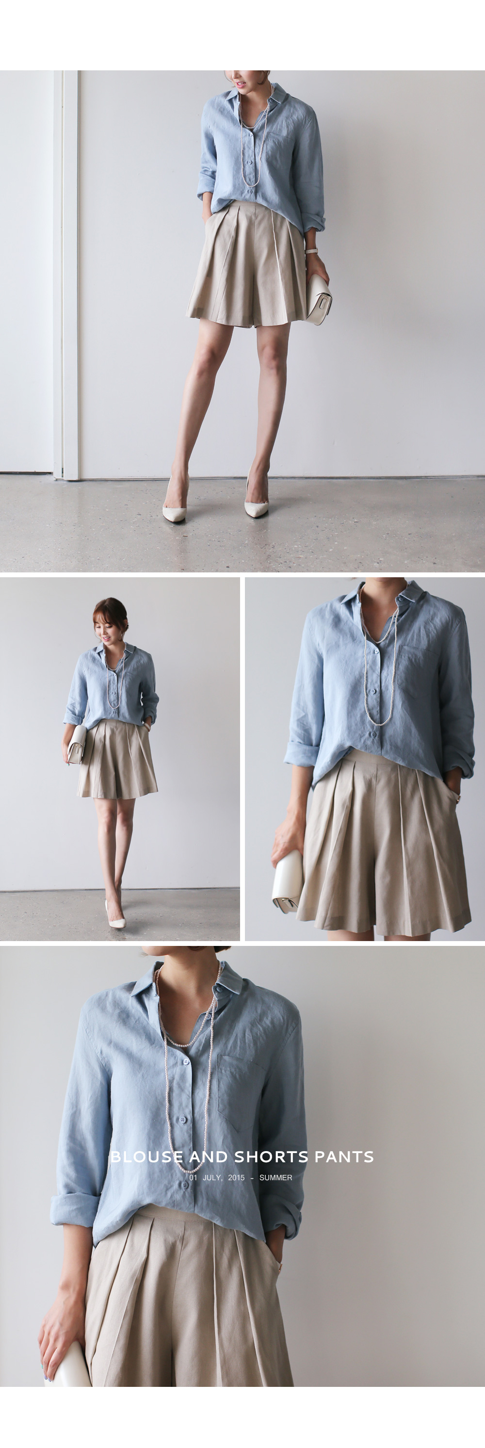 リネンフレアショートパンツ・全4色 | DHOLIC PLUS | 詳細画像2