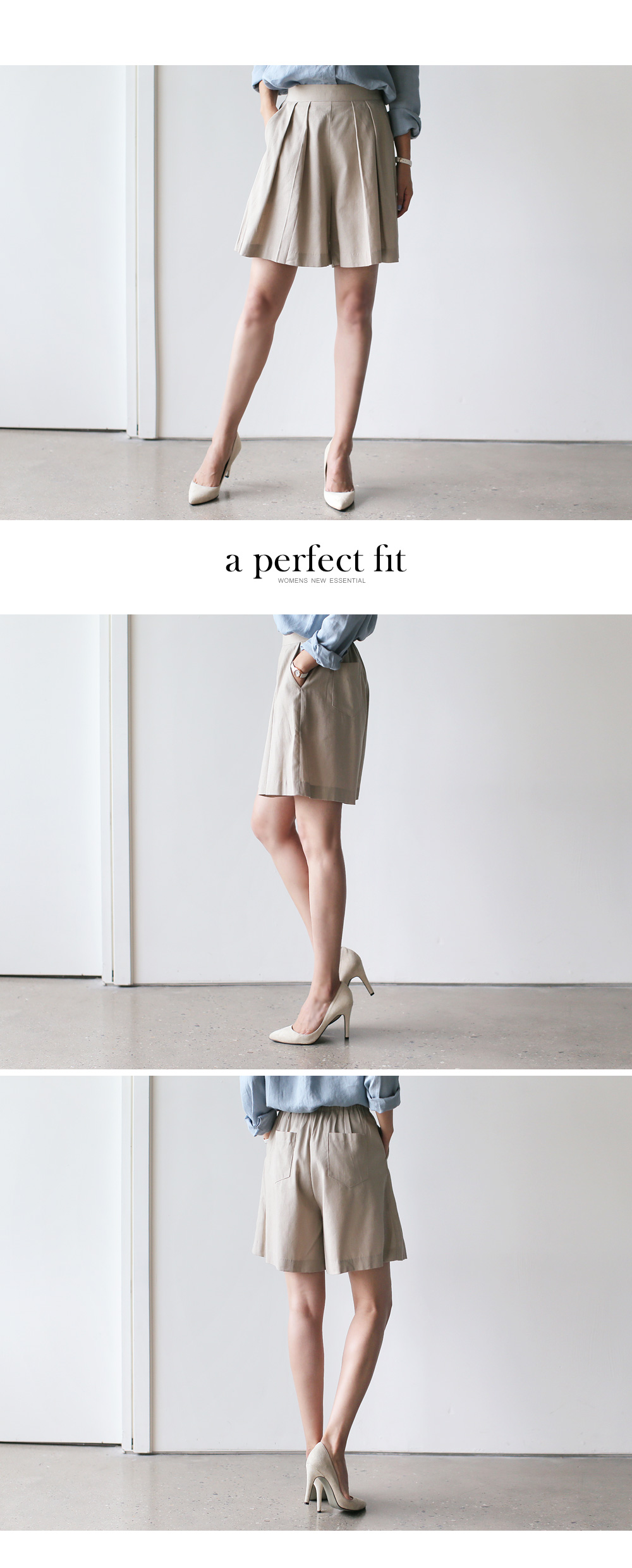 リネンフレアショートパンツ・全4色 | DHOLIC PLUS | 詳細画像3