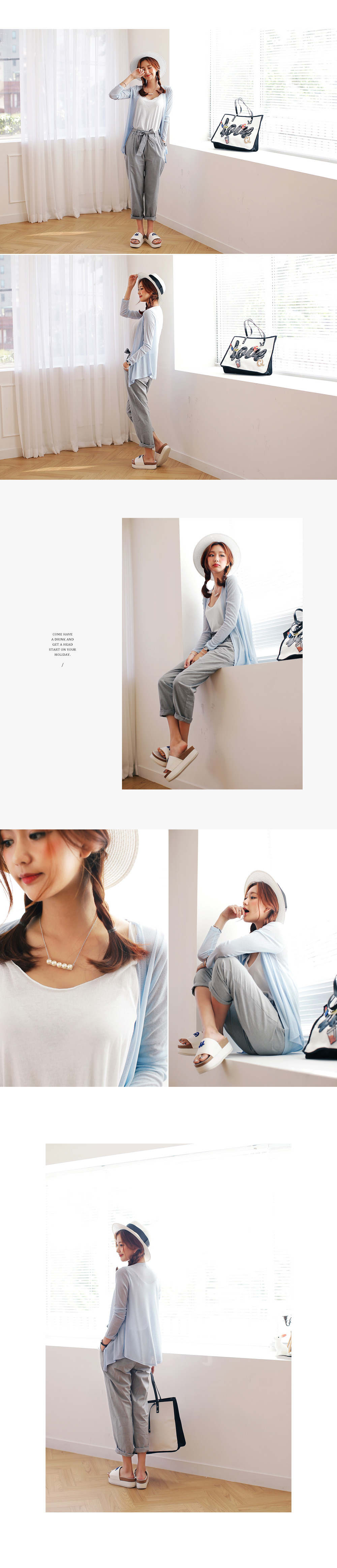 シースルーフレアオープンカーディガン・全5色 | DHOLIC | 詳細画像4