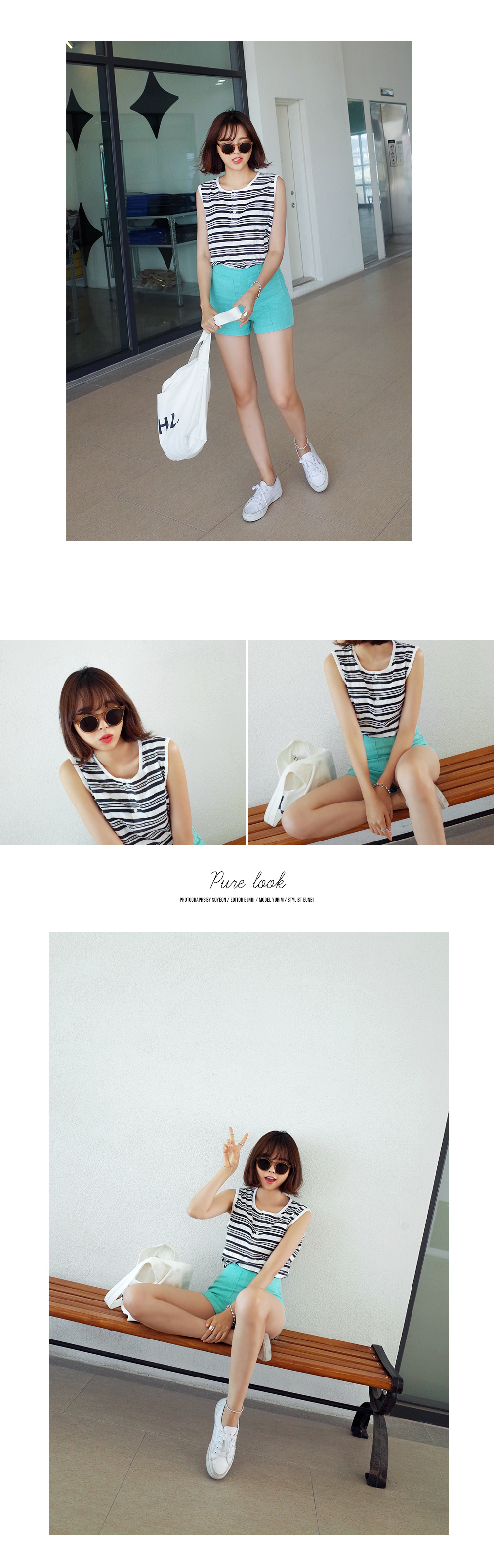 フロントポケットハイウエストリネンショートパンツ・全2色 | DHOLIC | 詳細画像5