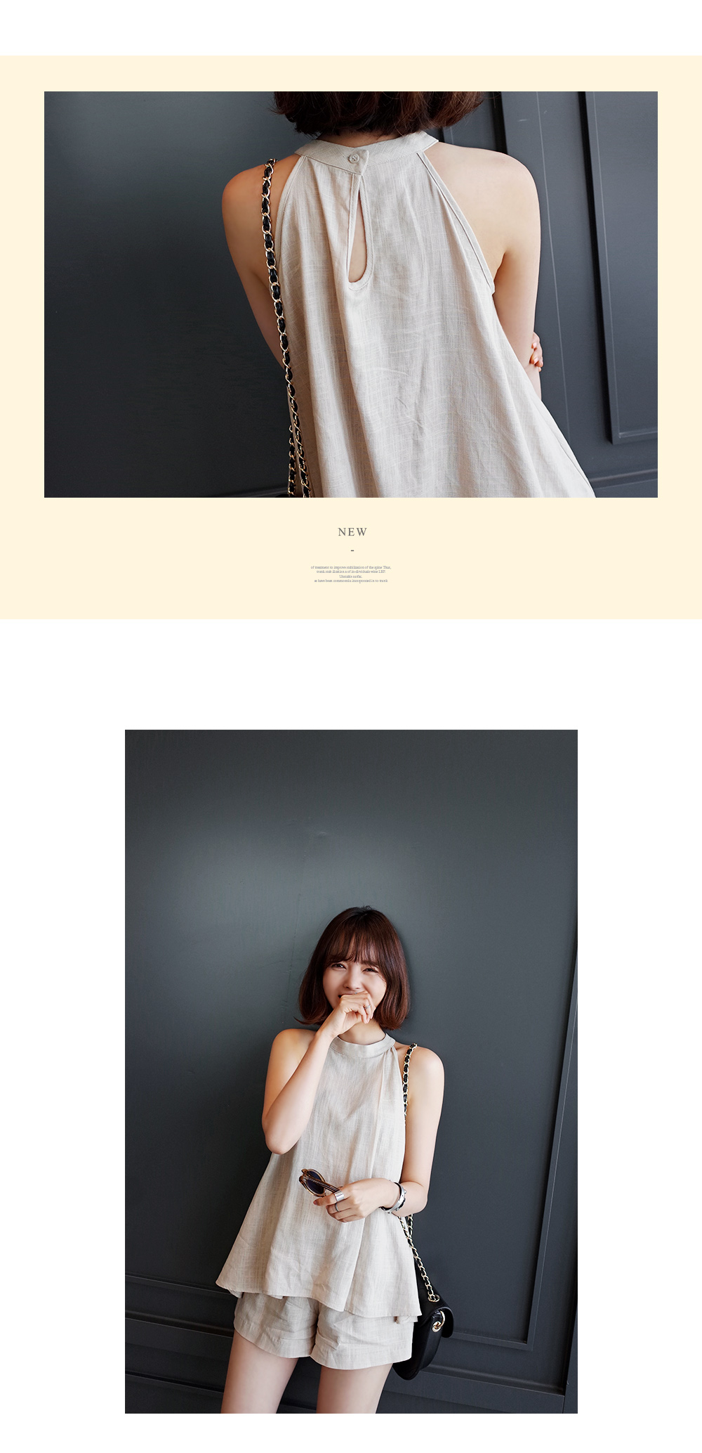 アメスリフレアトップス&ショートパンツセットアップ・全2色 | DHOLIC | 詳細画像5