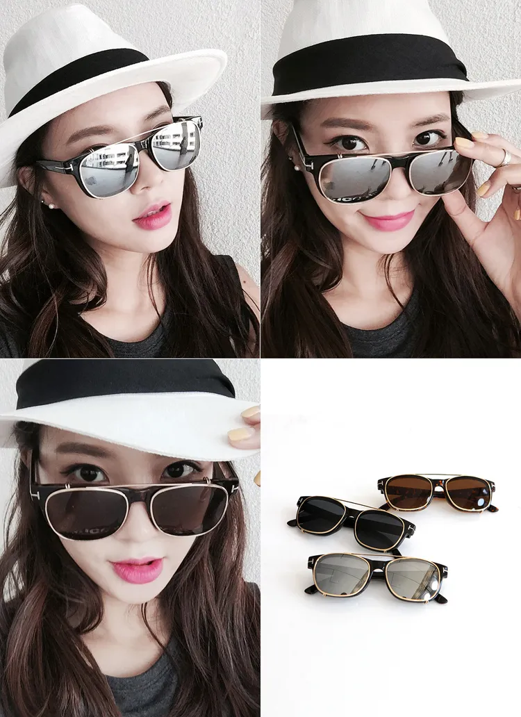 ウェリントン型クリップオンサングラス・全3種類 | DHOLIC | 詳細画像1