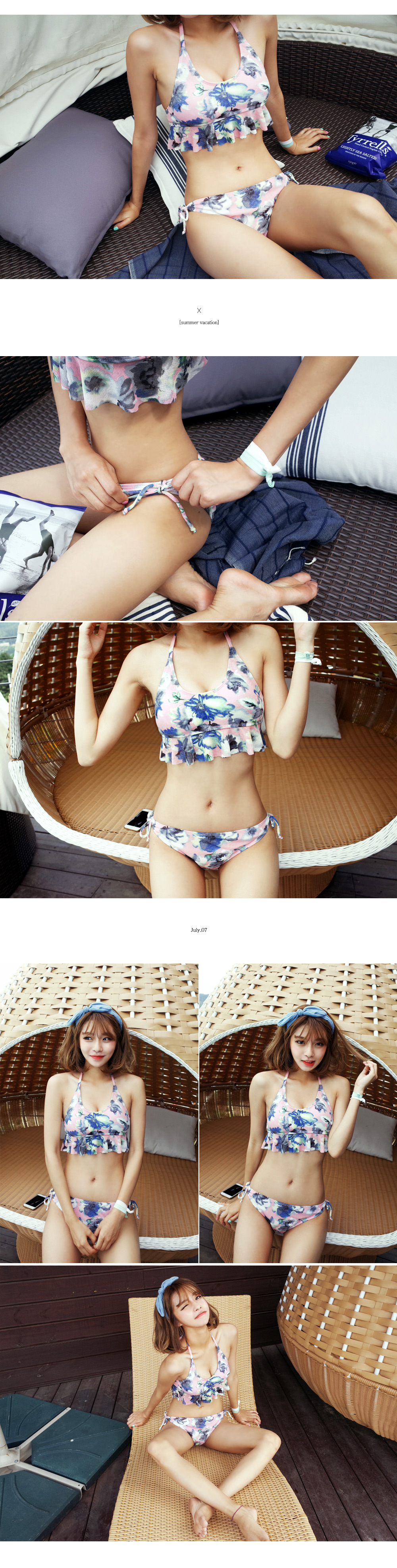 アンダーフレアホルターネックビキニ・全1色 | DHOLIC | 詳細画像3