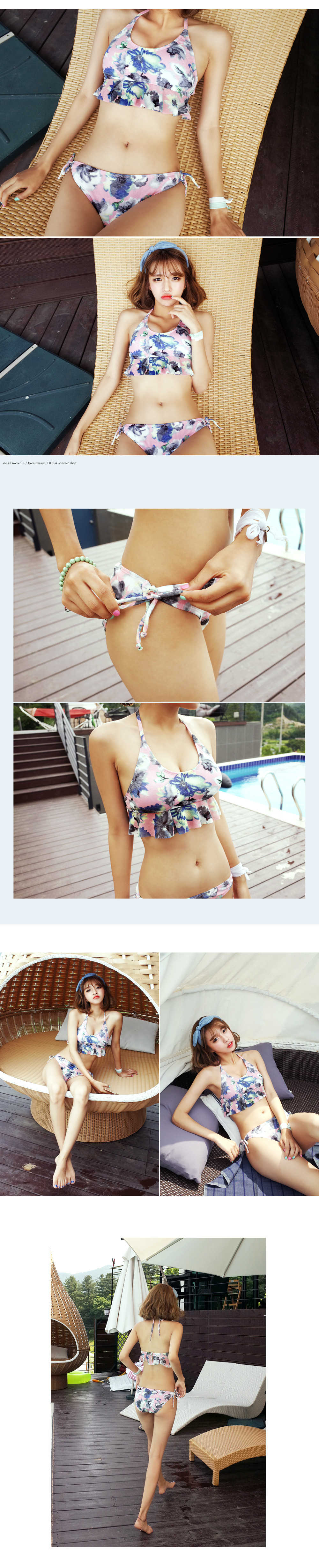 アンダーフレアホルターネックビキニ・全1色 | DHOLIC | 詳細画像7