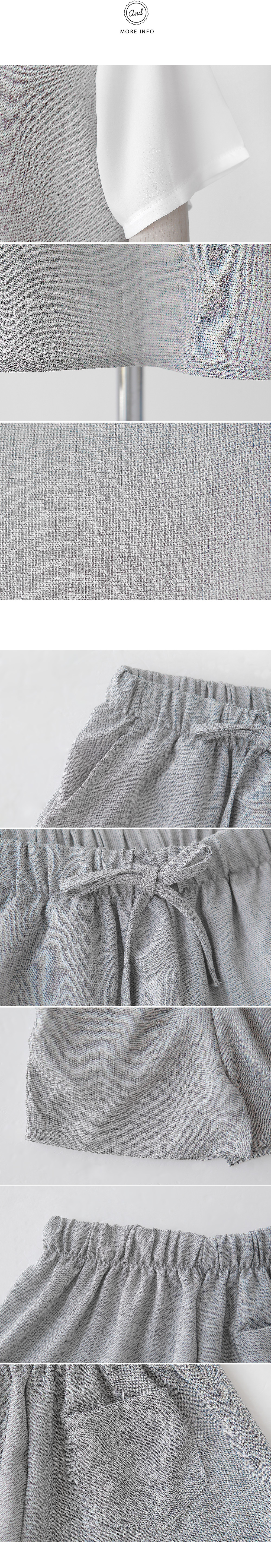 スリーブ配色ブラウス&ショートパンツセットアップ・全2色 | DHOLIC | 詳細画像5