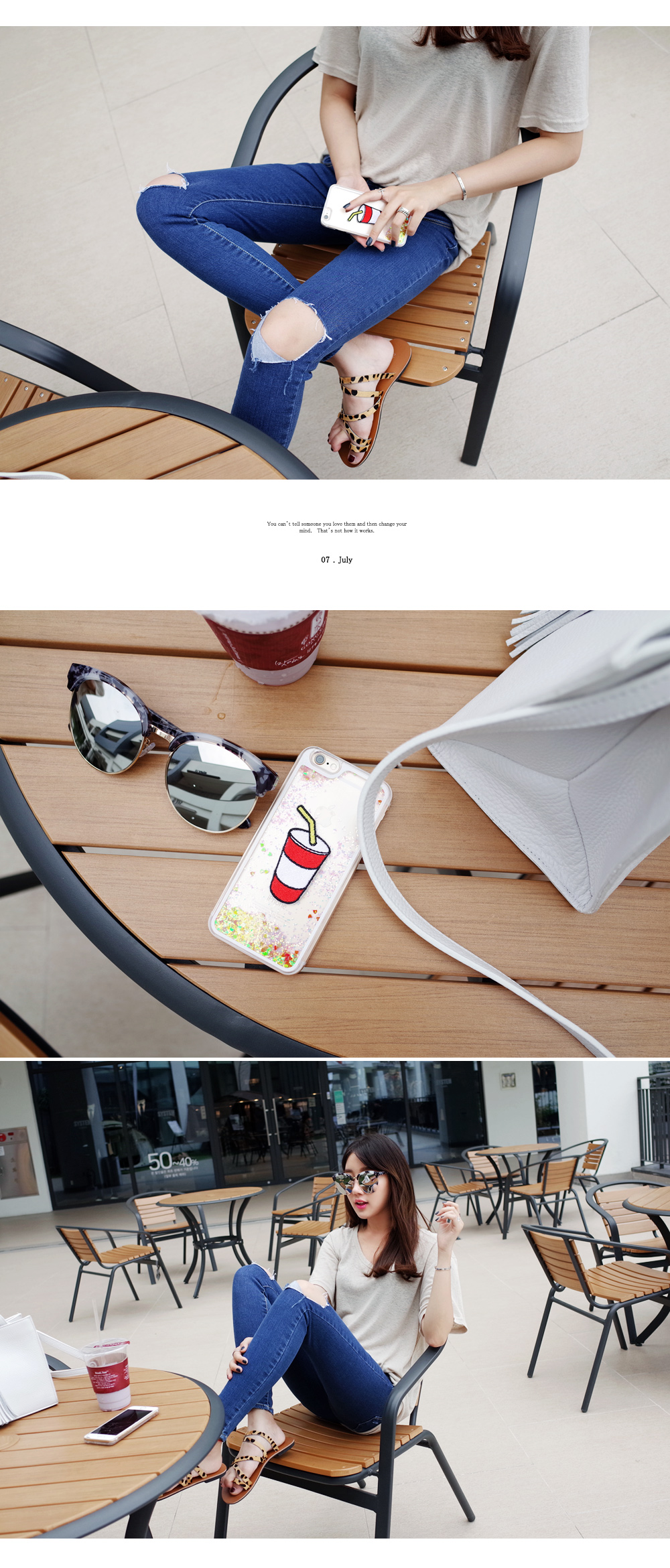 ニーカットブルースキニージーンズ・全1色 | DHOLIC | 詳細画像6