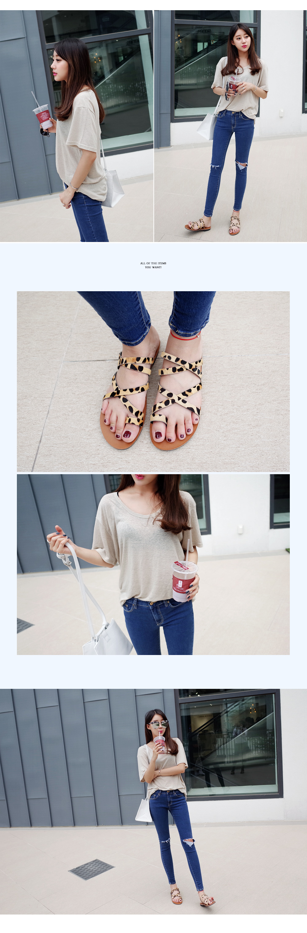 ニーカットブルースキニージーンズ・全1色 | DHOLIC | 詳細画像7