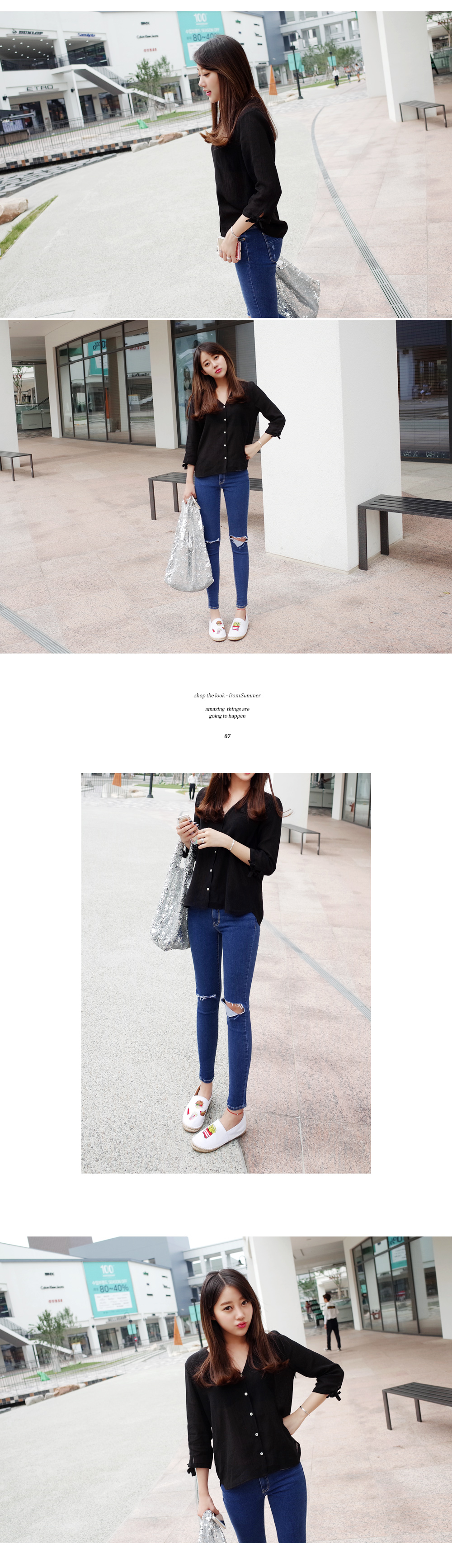 ニーカットブルースキニージーンズ・全1色 | DHOLIC | 詳細画像9