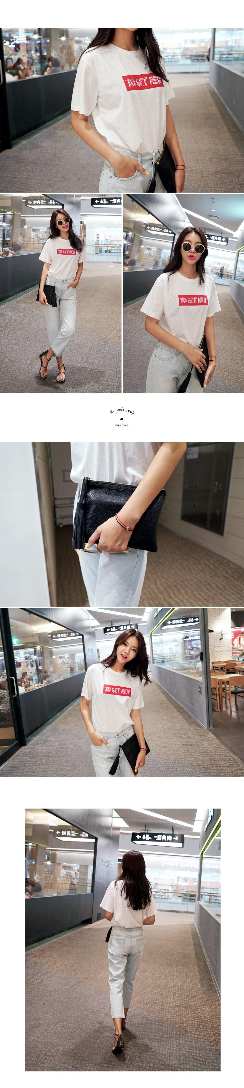 *Bell.A*TO GET HERボックスロゴTシャツ・全4色 | DHOLIC | 詳細画像3