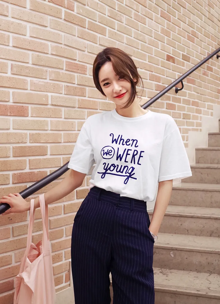 *Bell.A*when we WERE youngロゴＴシャツ・全3色 | DHOLIC | 詳細画像1