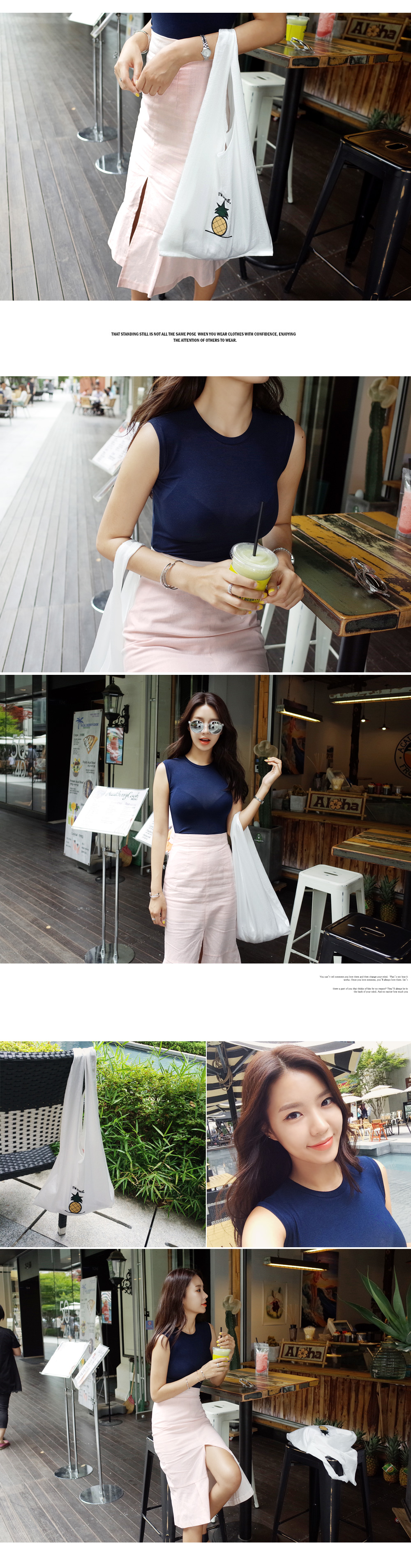 フロントスリットマーメイドスカート・全3色 | DHOLIC | 詳細画像3