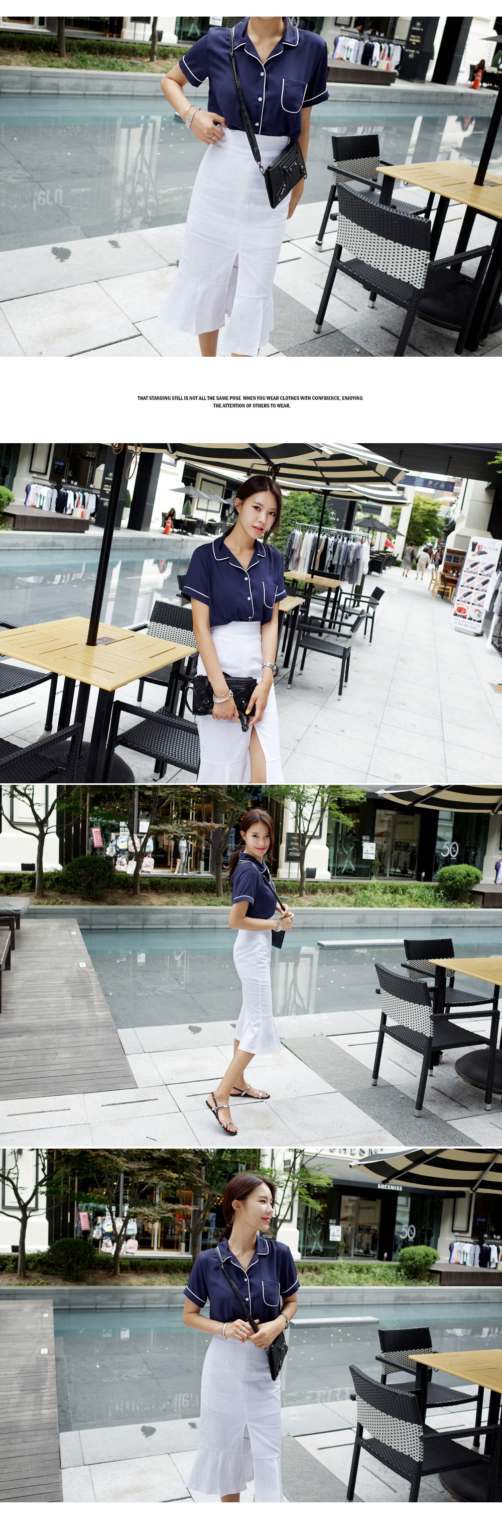 フロントスリットマーメイドスカート・全3色 | DHOLIC | 詳細画像6