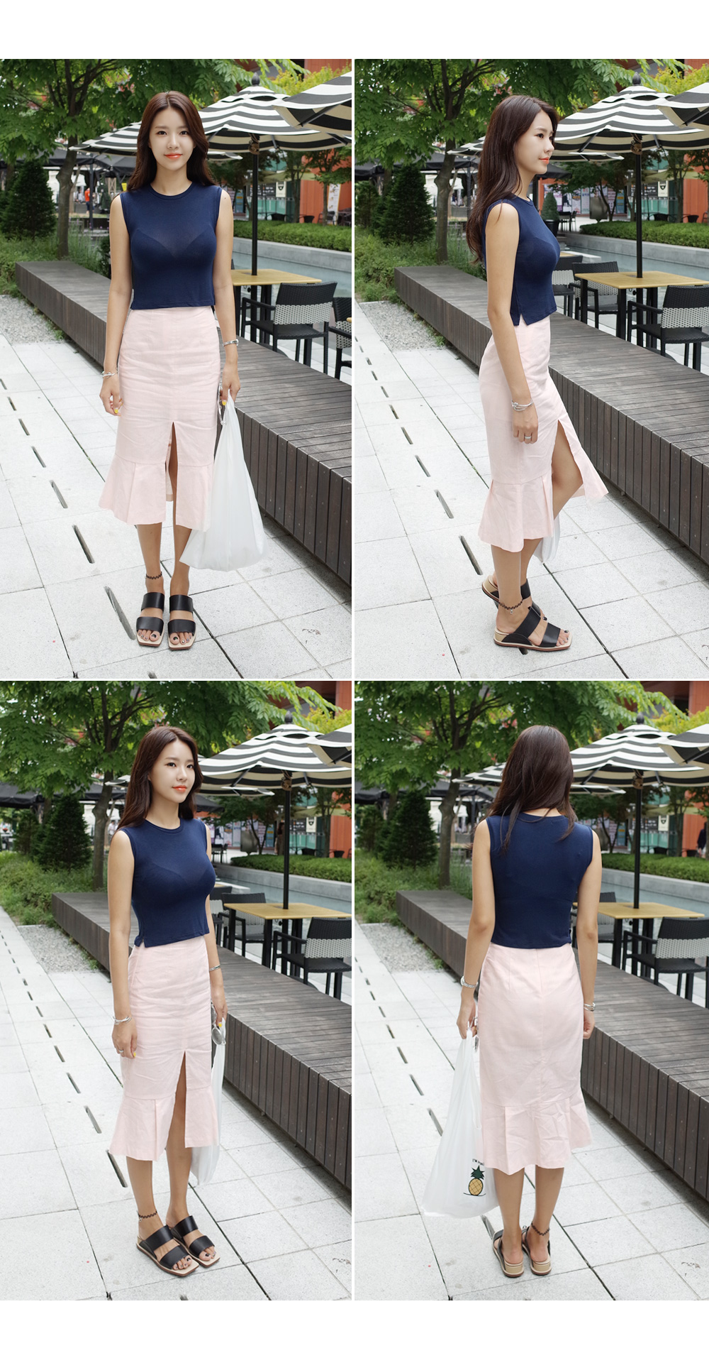 フロントスリットマーメイドスカート・全3色 | DHOLIC | 詳細画像9