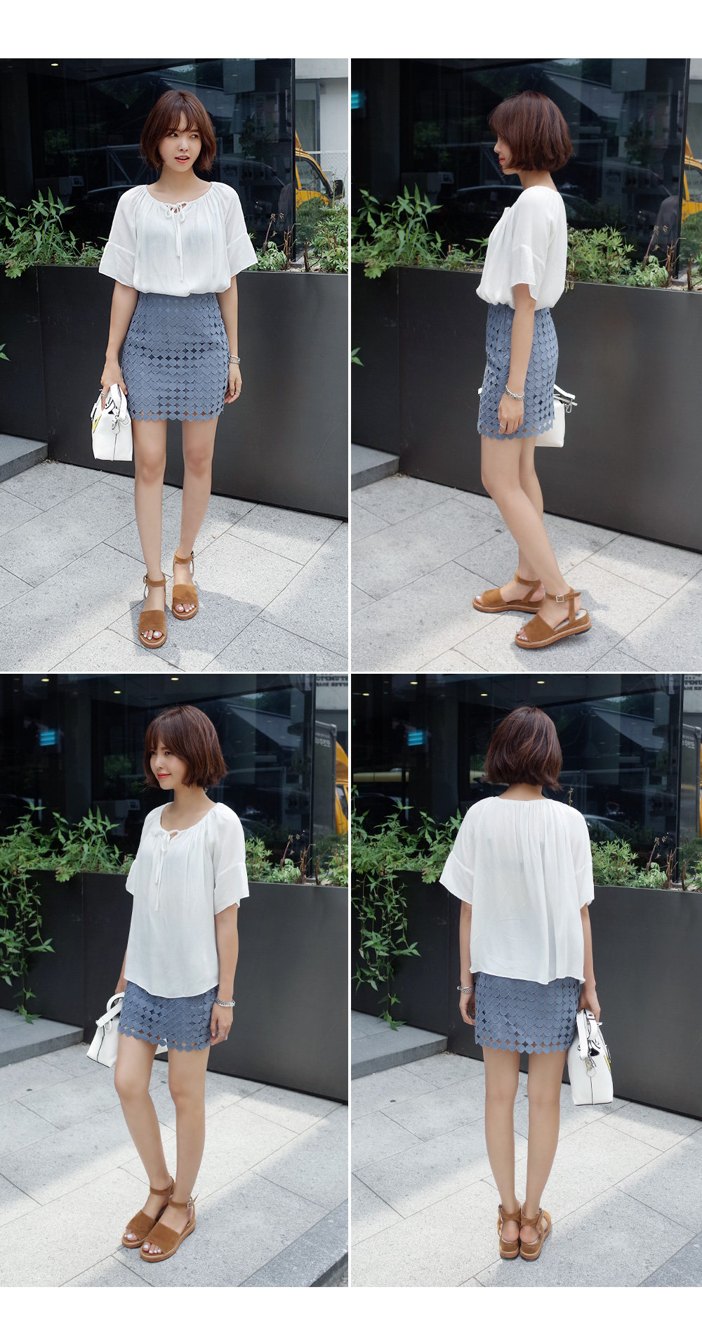 サークルレースタイトスカート・全4色 | DHOLIC | 詳細画像11