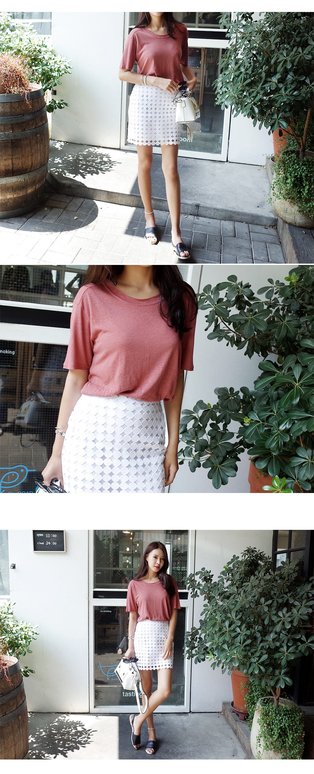 サークルレースタイトスカート・全4色 | DHOLIC | 詳細画像10