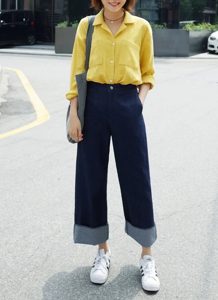 <font color=red><b>●●雑誌GISELe12月号/JJ10月号掲載●●</b></font>リジッドバギージーンズ・全2色 | DHOLIC | 詳細画像1