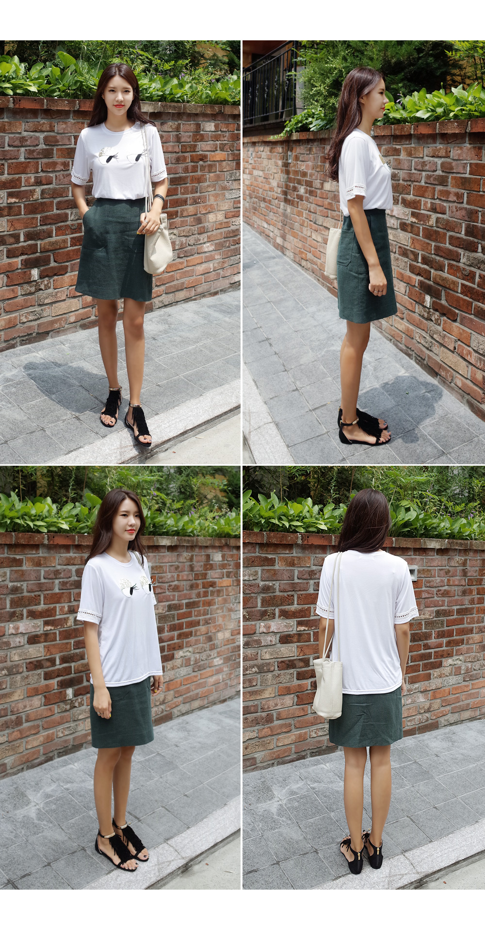 スパンコールアイモチーフTシャツ・全2色 | DHOLIC | 詳細画像6