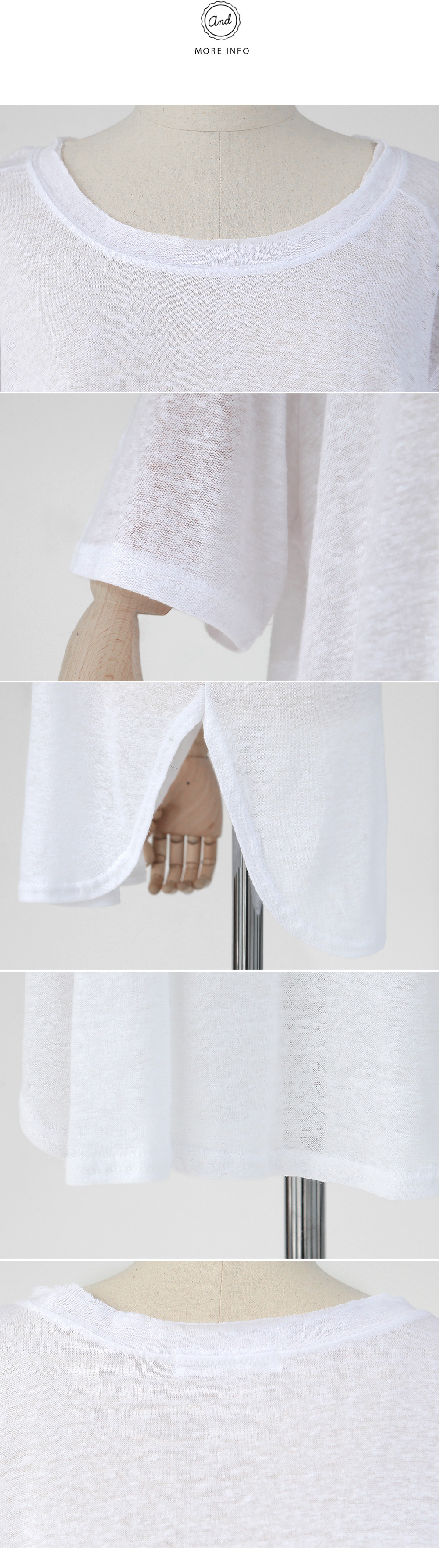 ラウンドヘムルーズフィットTシャツ・全4色 | DHOLIC | 詳細画像15