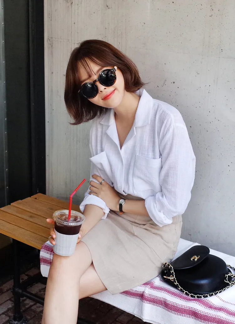 ディープカラーバストポケットルーズフィットTシャツ・全3色 | DHOLIC | 詳細画像1