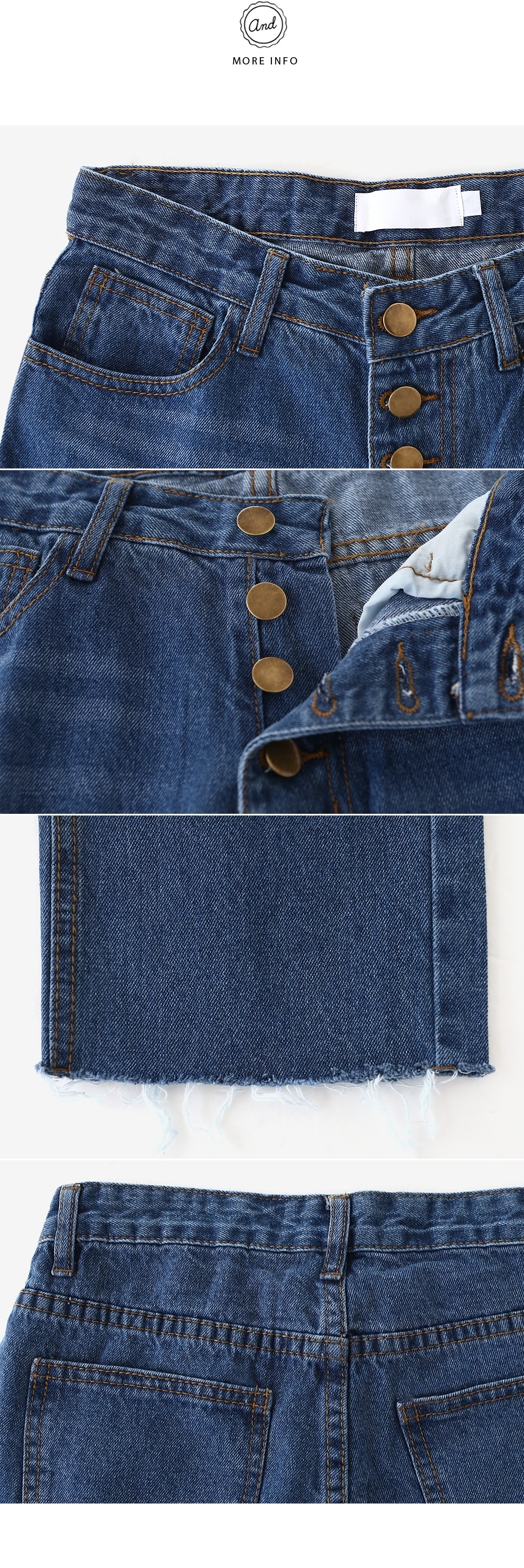 ボタンフライハイウエストジーンズ・全1色 | DHOLIC | 詳細画像11