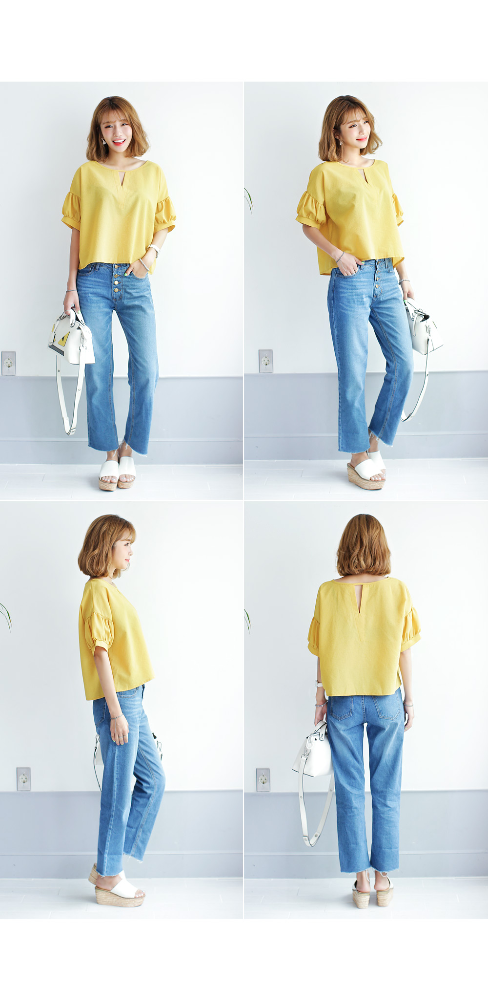 ボタンフライハイウエストジーンズ・全1色 | DHOLIC | 詳細画像10