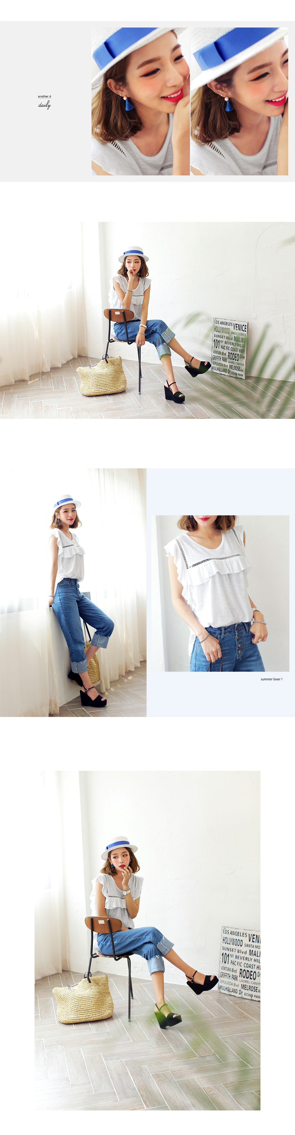 ボタンフライハイウエストジーンズ・全1色 | DHOLIC | 詳細画像6