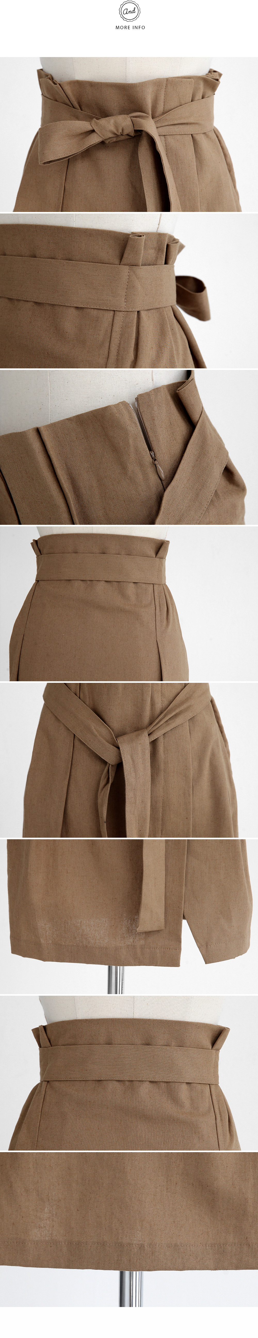 ベルトリボンリネンスカート・全3色 | DHOLIC | 詳細画像8