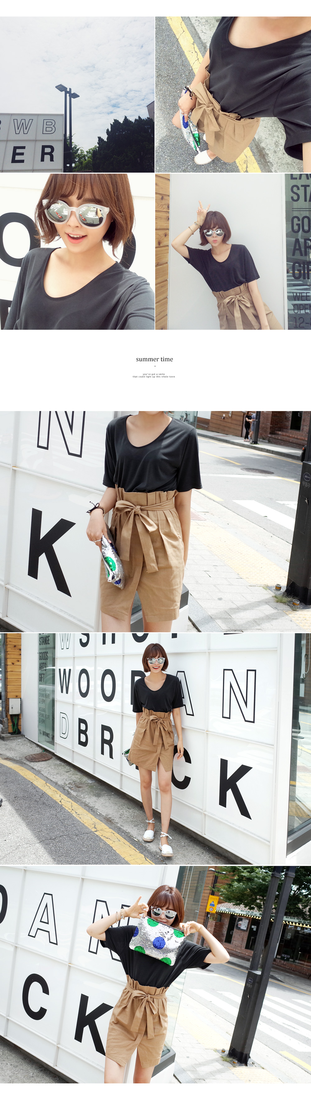 ベルトリボンリネンスカート・全3色 | DHOLIC | 詳細画像2