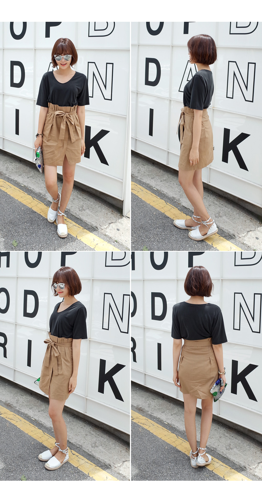 ベルトリボンリネンスカート・全3色 | DHOLIC | 詳細画像7