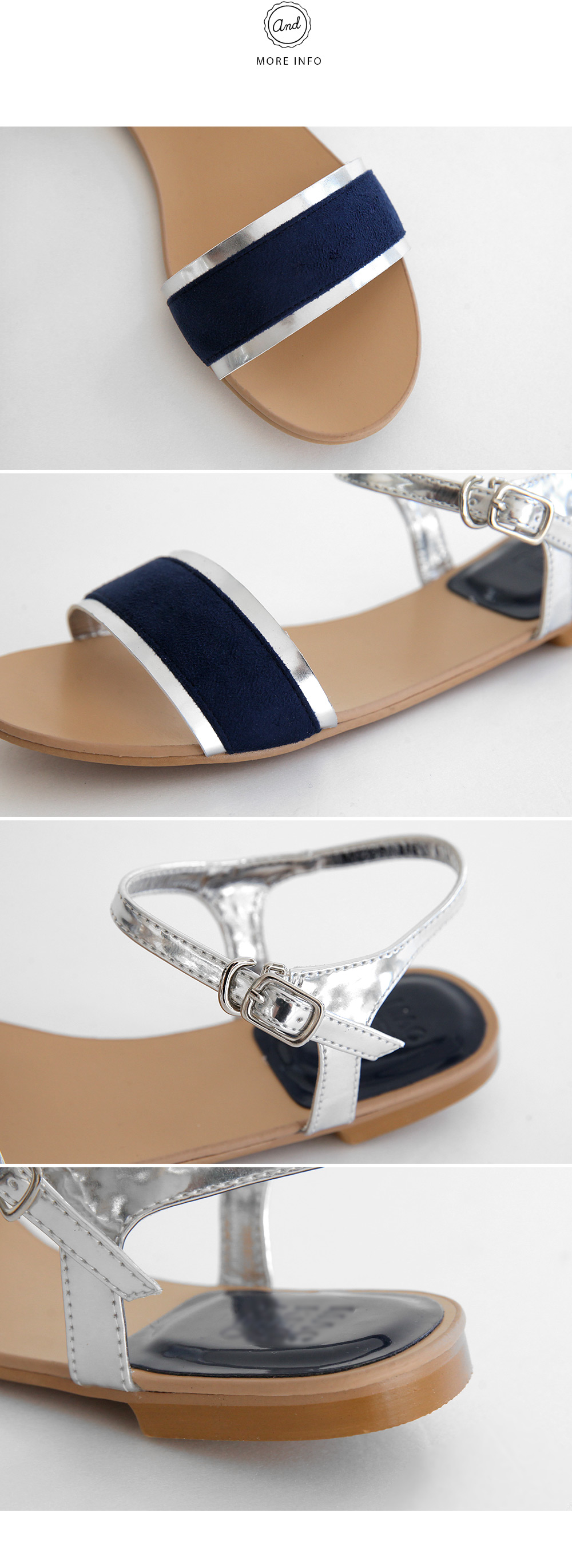 シルバーストラップフラットサンダル・全2色 | DHOLIC | 詳細画像14