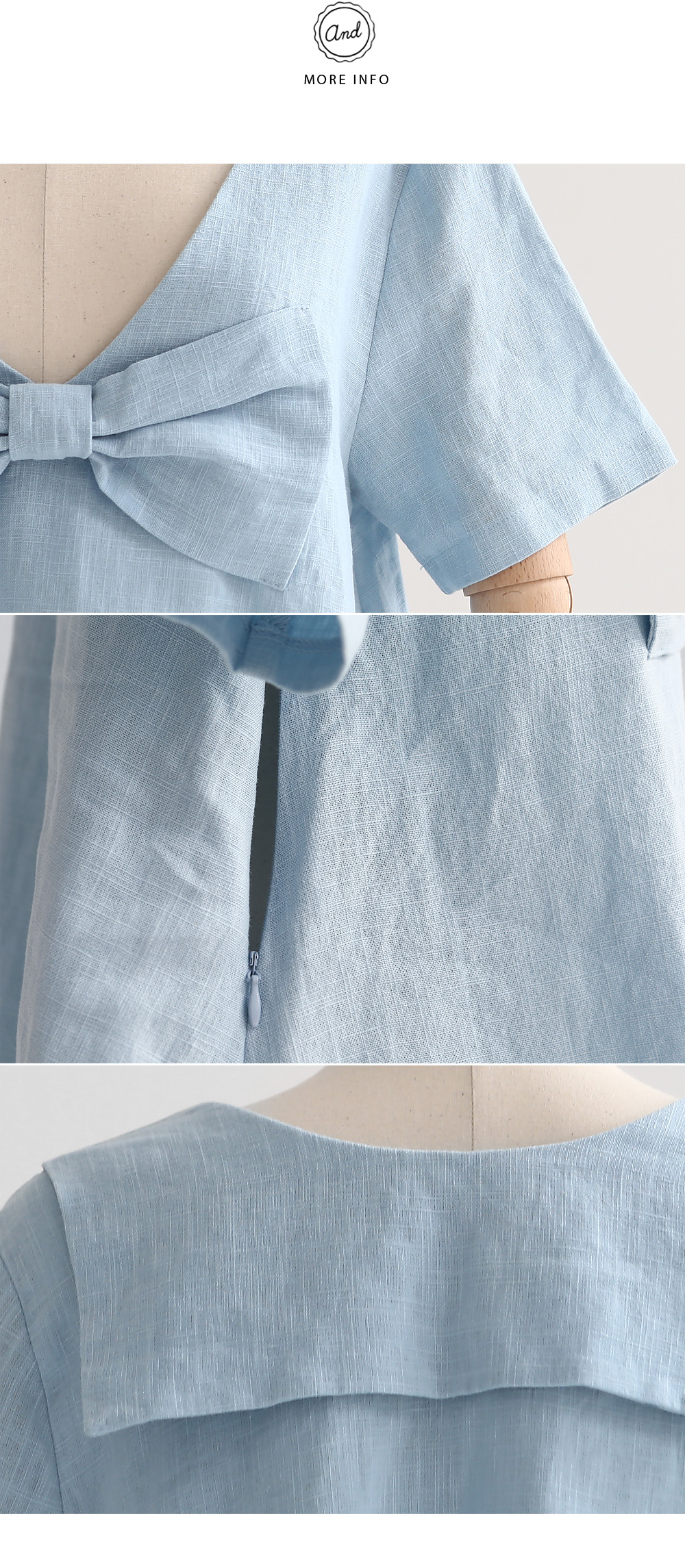 スクエアカラーリボン2wayブラウス・全3色 | DHOLIC | 詳細画像6