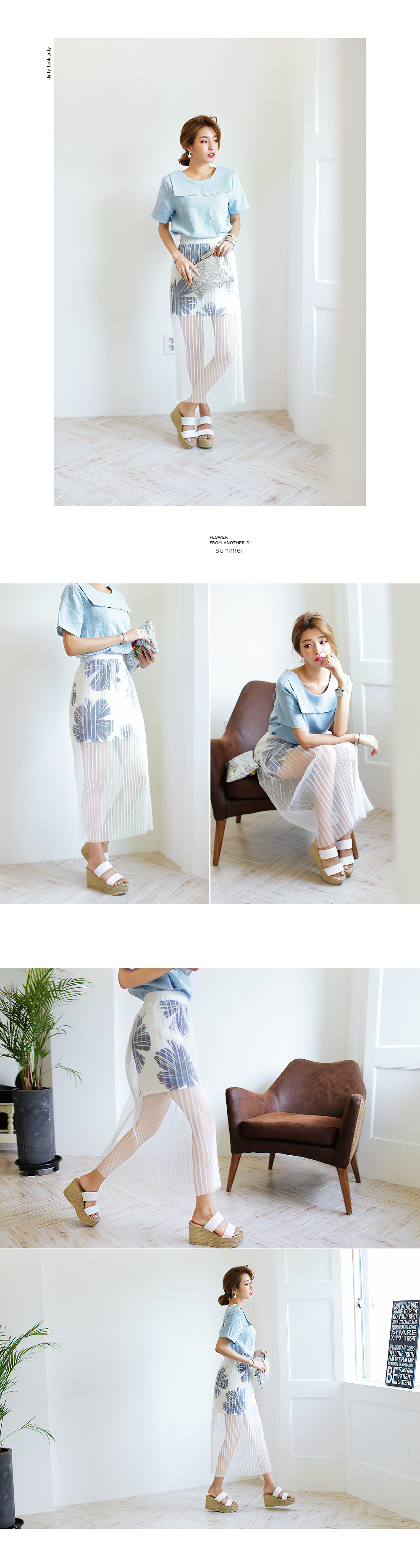 スクエアカラーリボン2wayブラウス・全3色 | DHOLIC | 詳細画像2