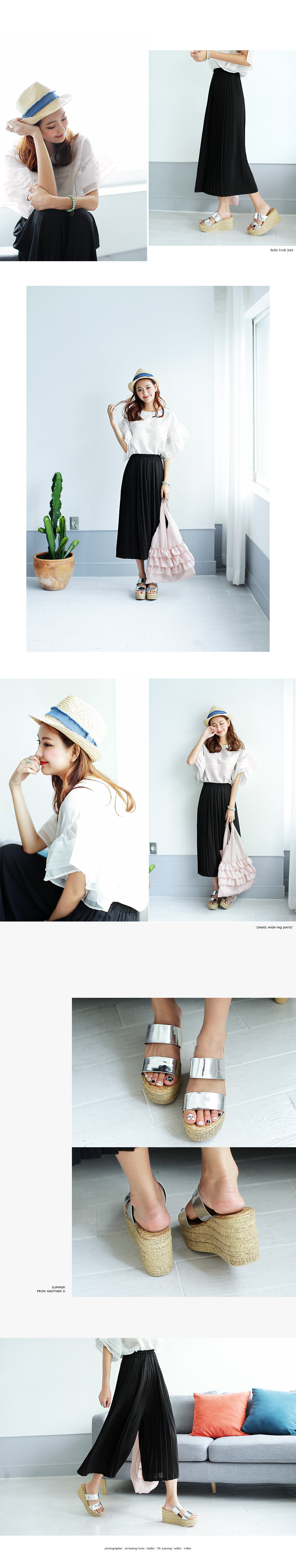 2ストラップウェッジヒールサンダル・全3色 | DHOLIC | 詳細画像3