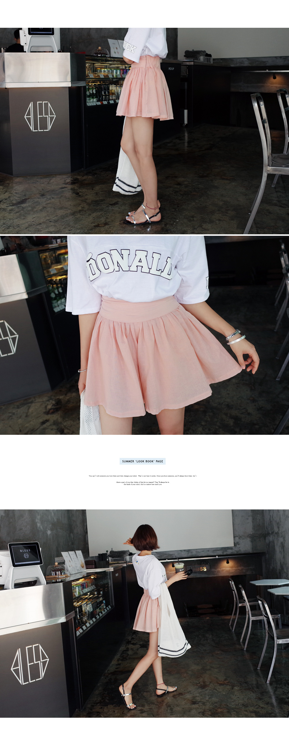 リネンハイウエストキュロットスカート・全2色 | DHOLIC | 詳細画像3