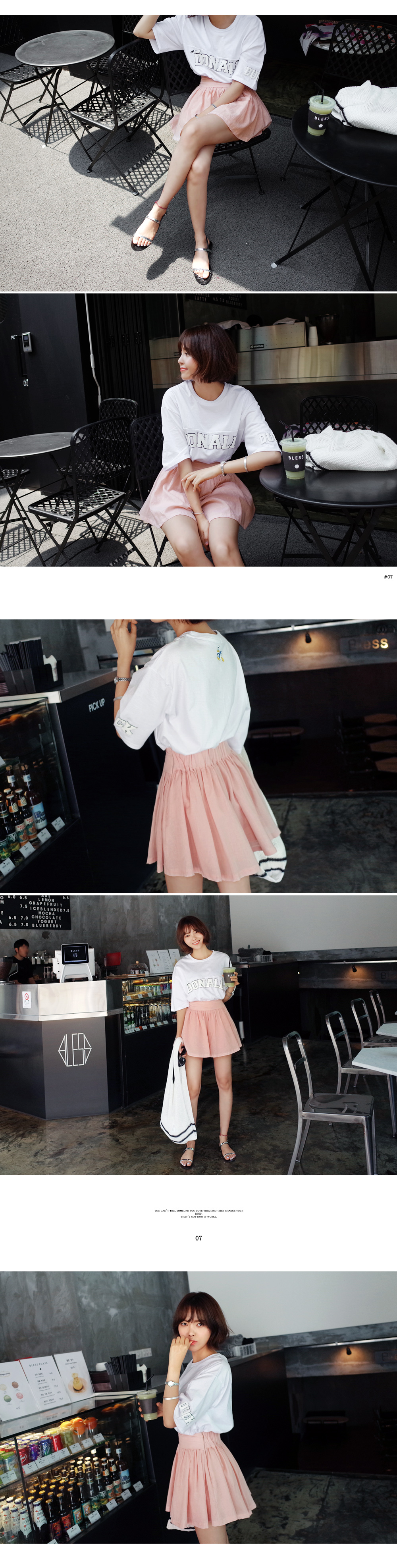 リネンハイウエストキュロットスカート・全2色 | DHOLIC | 詳細画像6