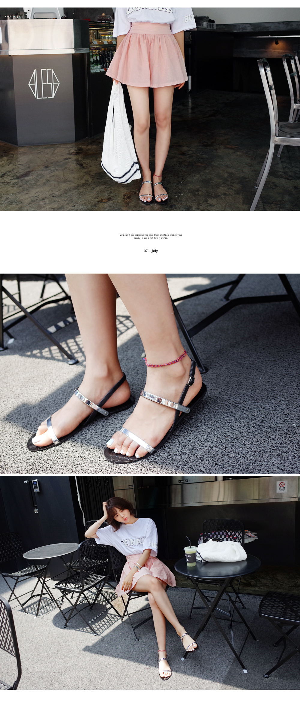 リネンハイウエストキュロットスカート・全2色 | DHOLIC | 詳細画像7