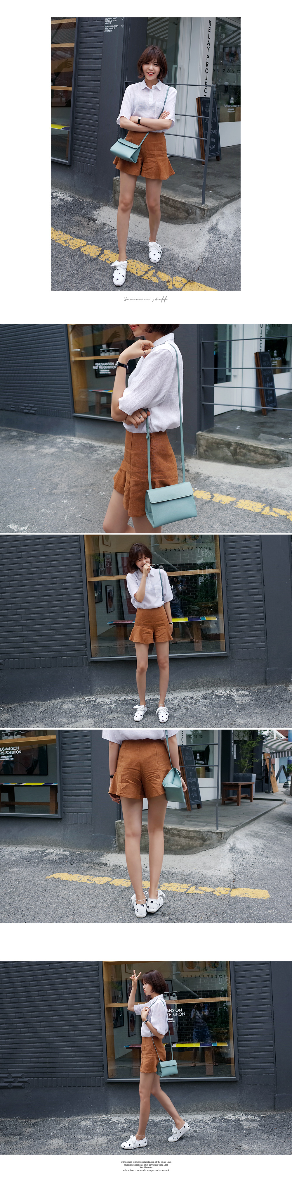 4colorsフレアショートパンツ・全4色 | DHOLIC | 詳細画像4