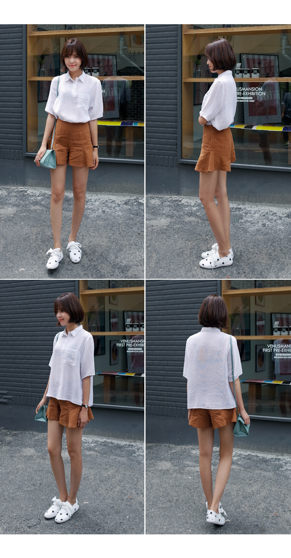 4colorsフレアショートパンツ・全4色 | DHOLIC | 詳細画像7