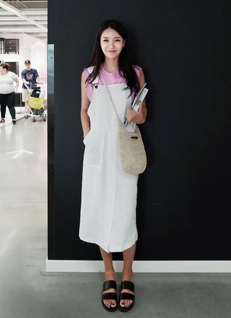 ビッグポケットロングサロペットスカート・全2色 | DHOLIC | 詳細画像1