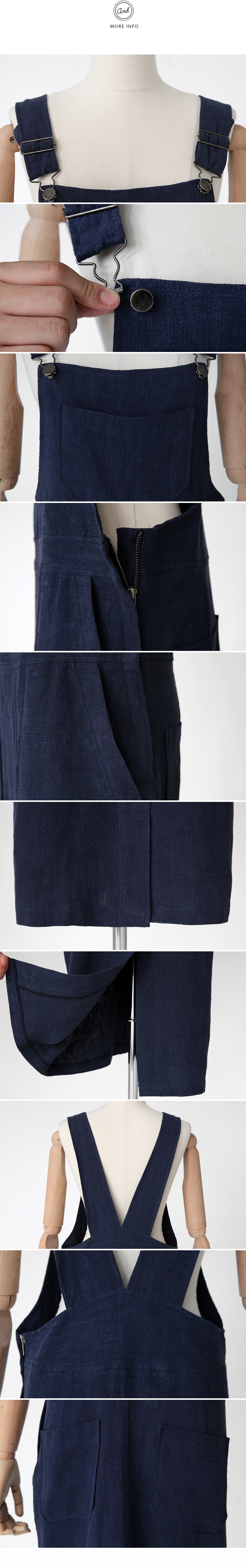 ビッグポケットロングサロペットスカート・全2色 | DHOLIC | 詳細画像9