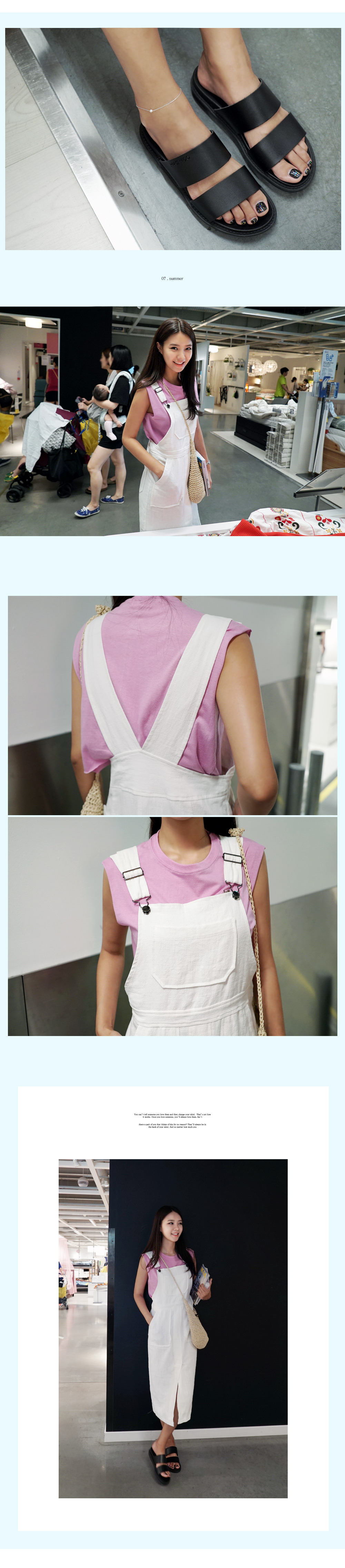 ビッグポケットロングサロペットスカート・全2色 | DHOLIC | 詳細画像5