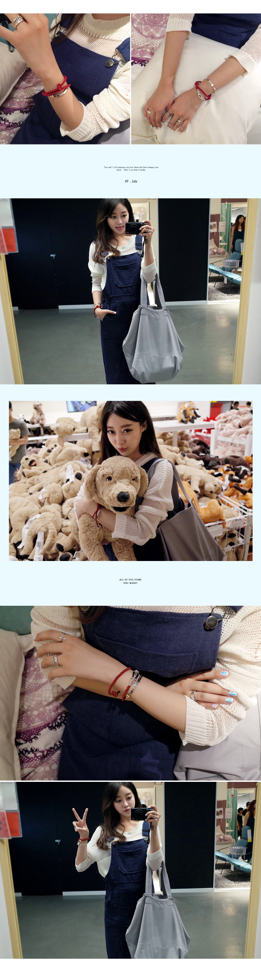 ビッグポケットロングサロペットスカート・全2色 | DHOLIC | 詳細画像7