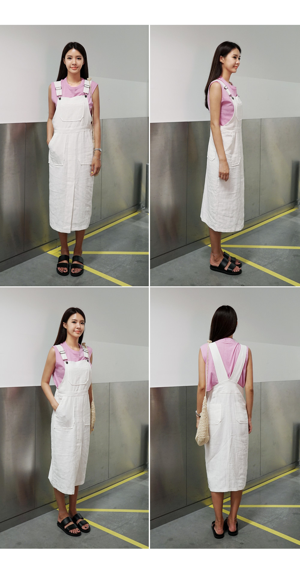 ビッグポケットロングサロペットスカート・全2色 | DHOLIC | 詳細画像8